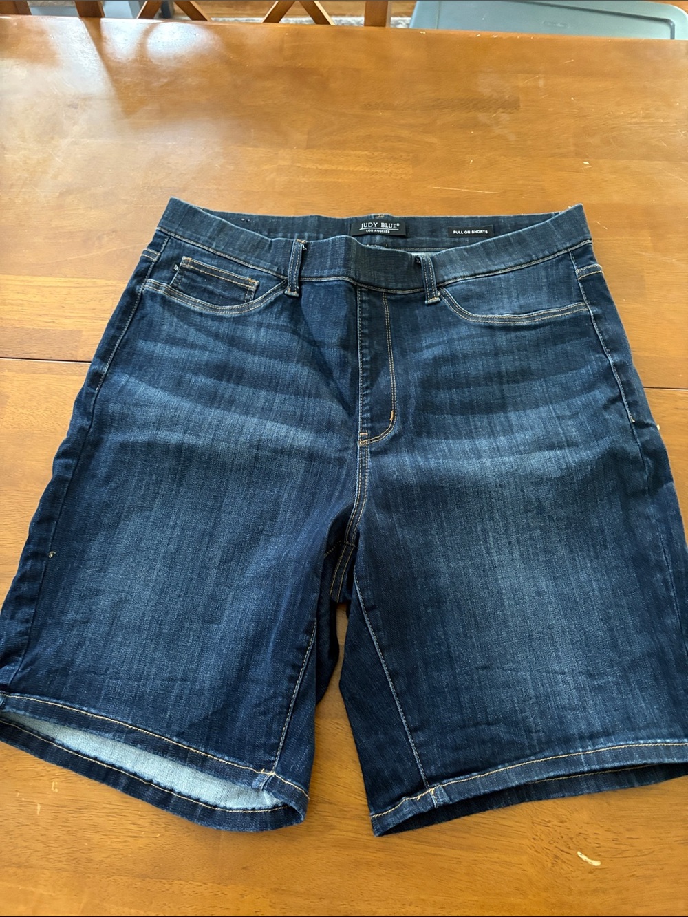 Judy Blue Dark Blue Denim Relaxed Fit Shorts